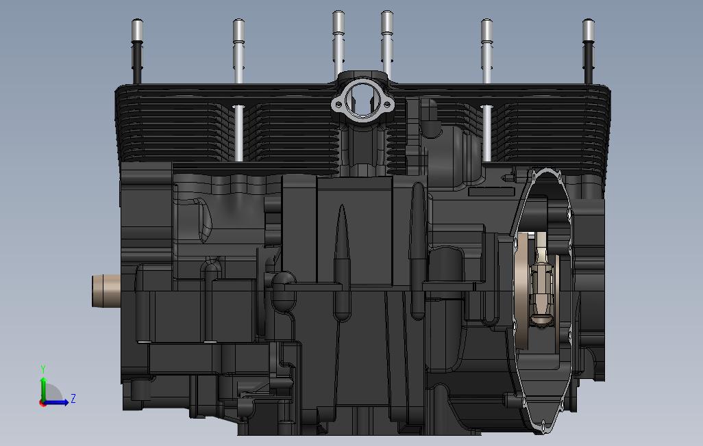 solidworksmoteur引擎 左侧视图