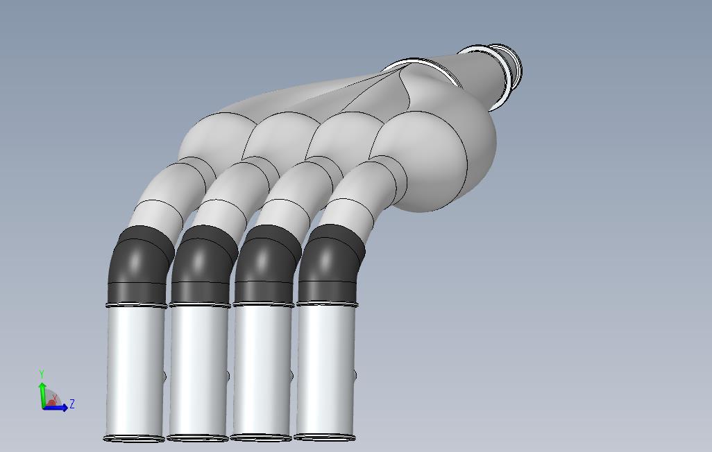 solidworksSAE方程式碳纤维进气歧管