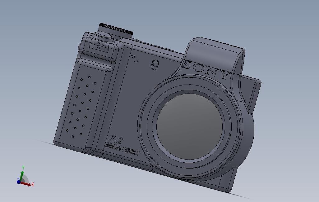 solidworkssony数码单反相机设计图