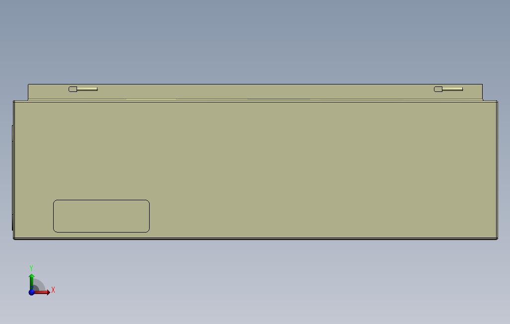 solidworks低压控制箱设计 正面视图