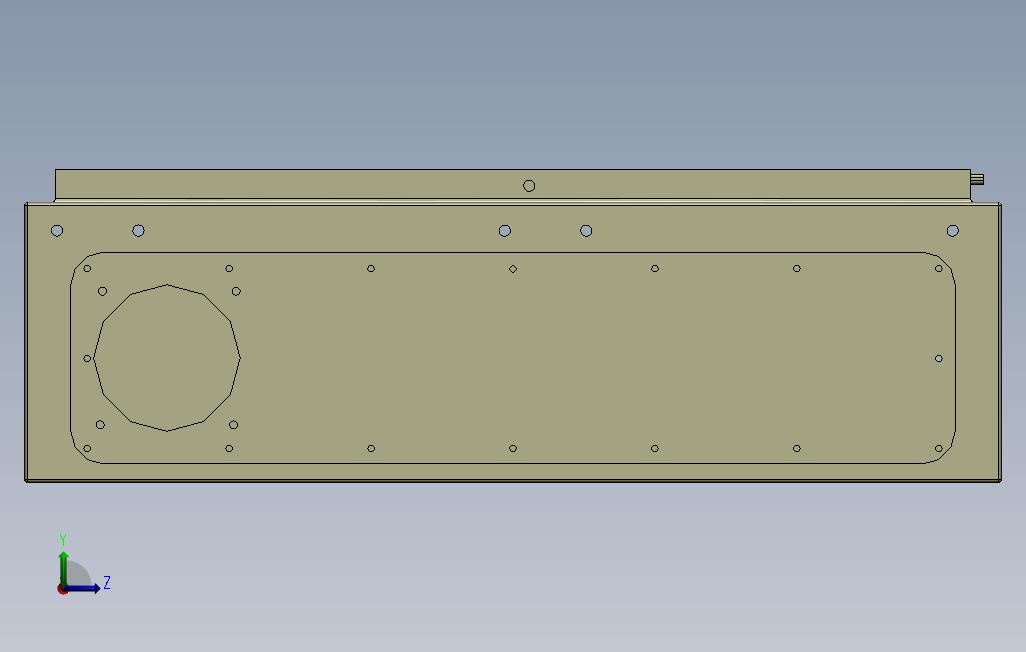 solidworks低压控制箱设计 左侧视图