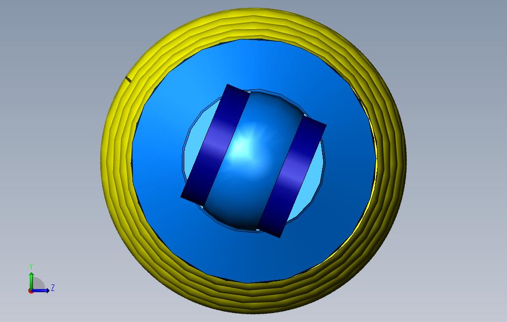 solidworks冲击线圈 左侧视图