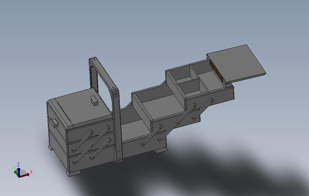 solidworks德国折叠箱子造型设计