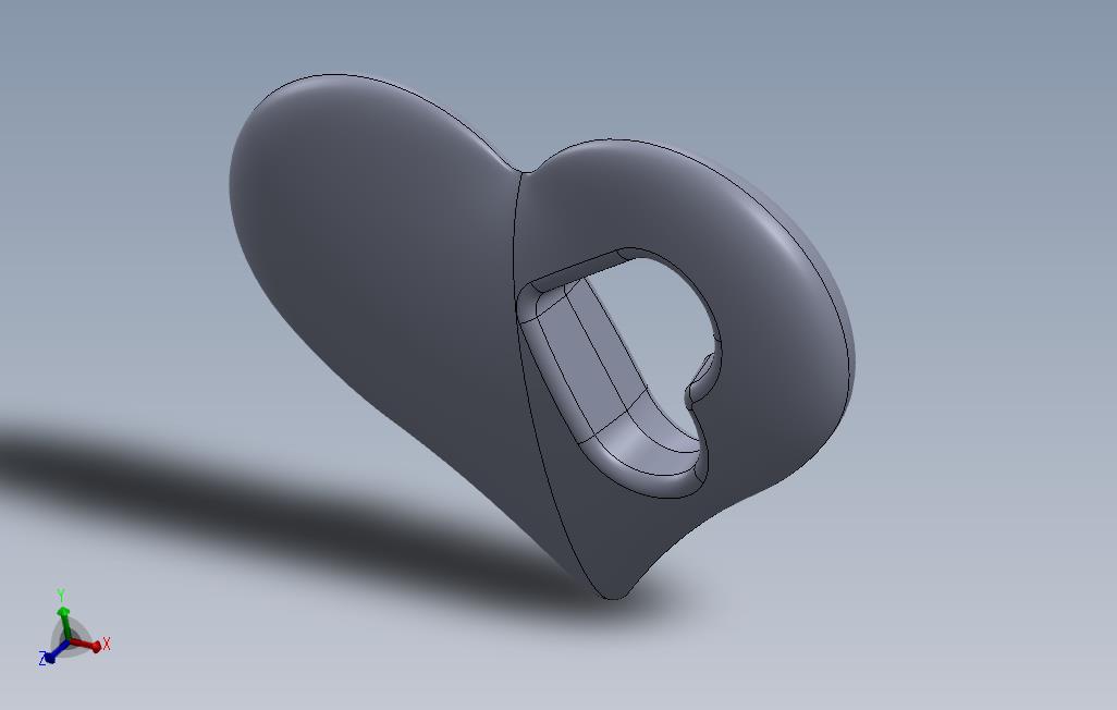 solidworks心形模型