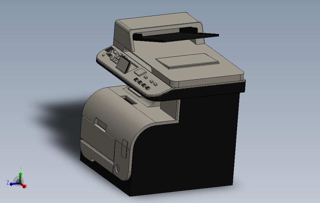 solidworks惠普打印机外观设计