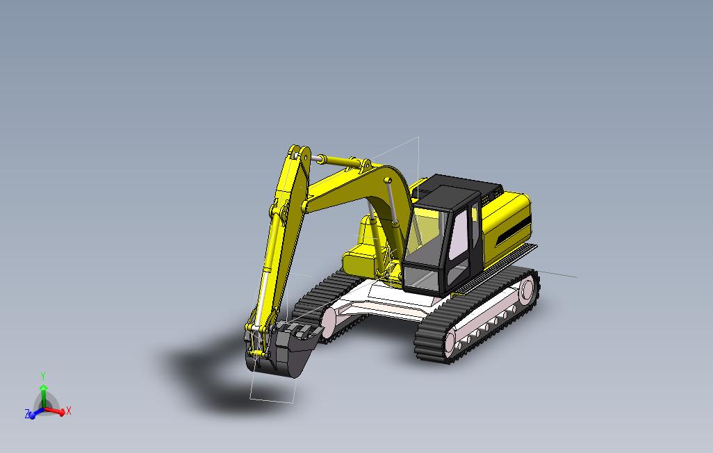SolidWorks挖掘机模型