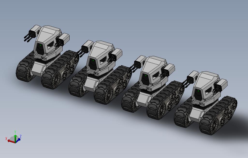 solidworks未来的坦克机器人
