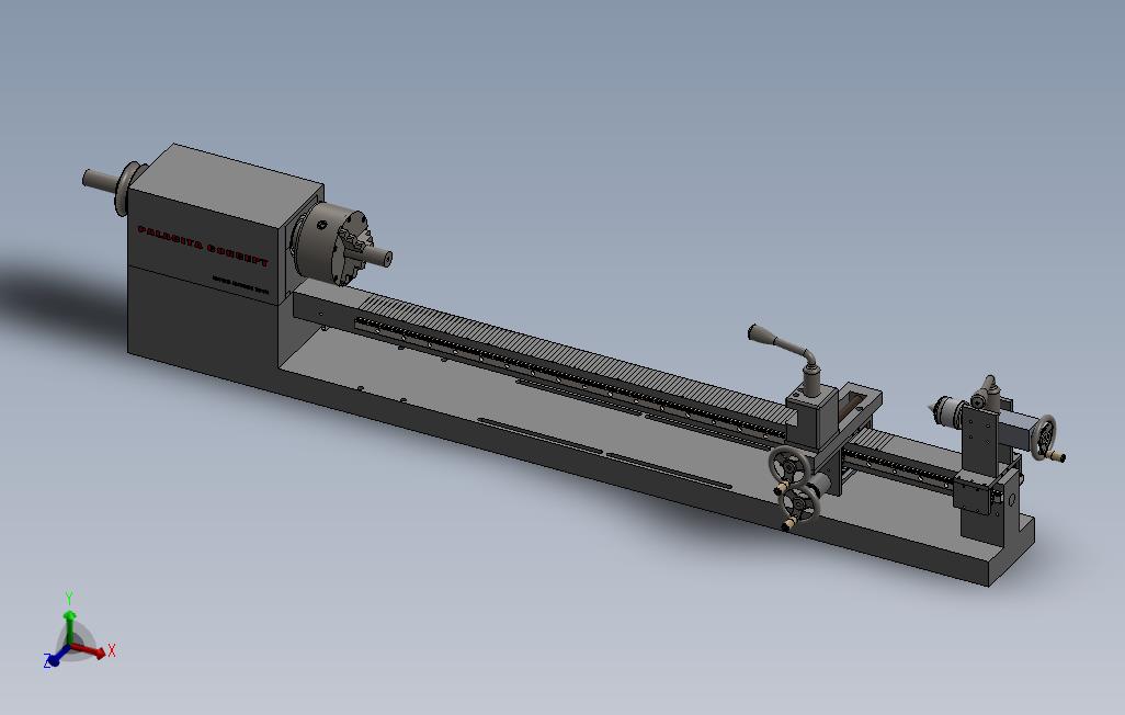 solidworks最小车床系统设计