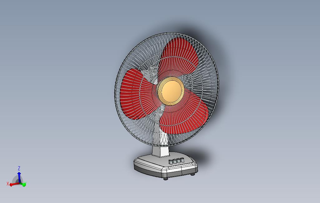 solidworks桌面风扇