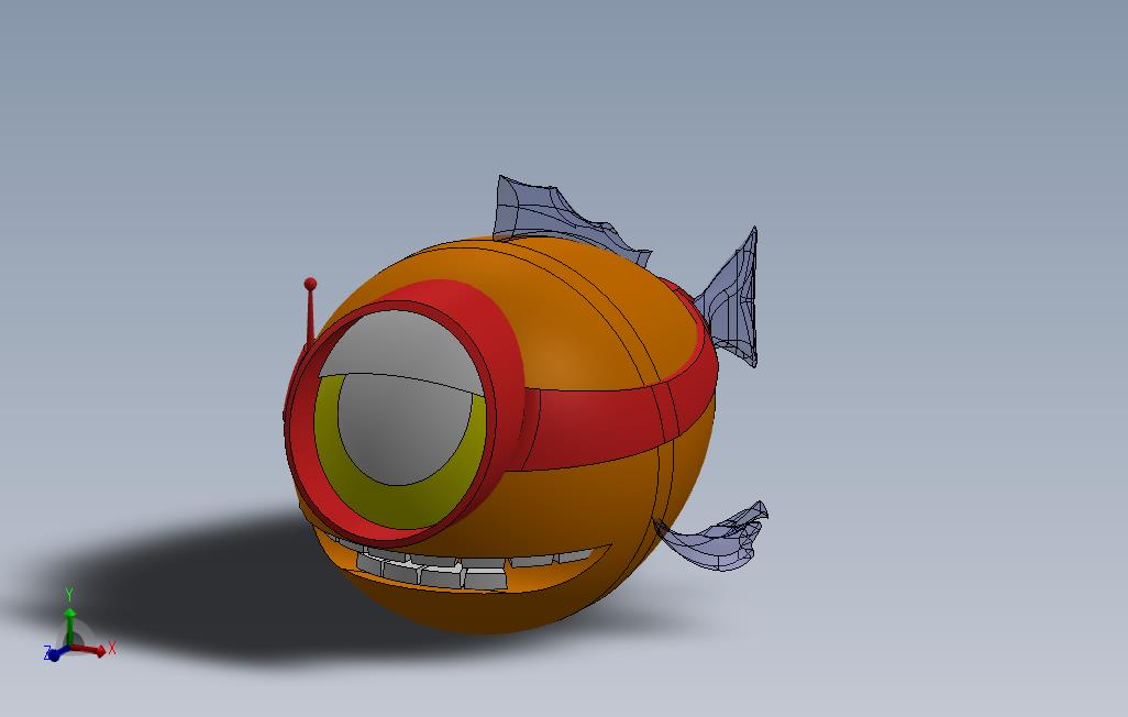 solidworks模仿鱼贪婪的扇鱼