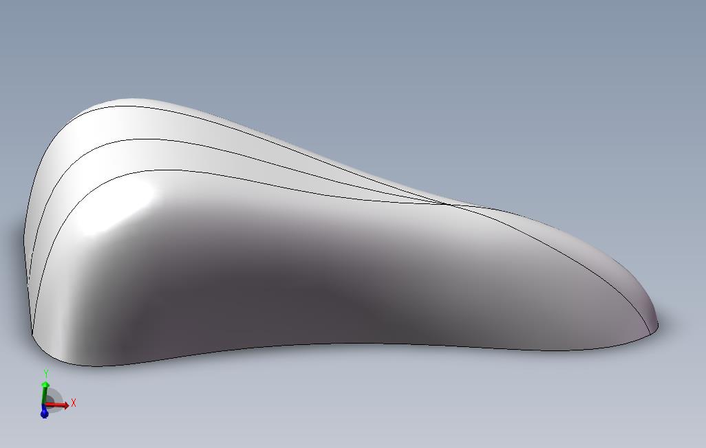 solidworks自行车坐垫