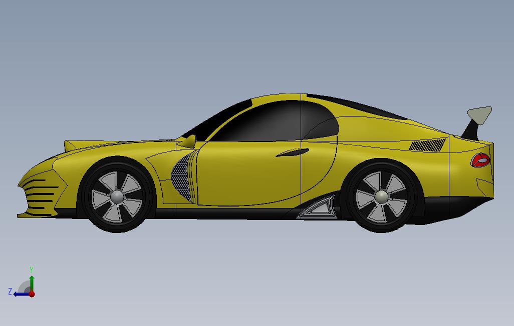 solidworks跑车模型