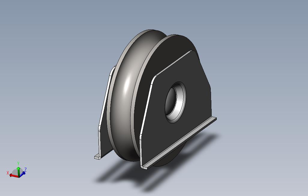 solidworks车轮滑动门