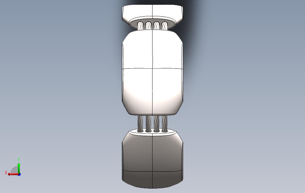 solidworks钛合金结婚戒子设计图 背面视图