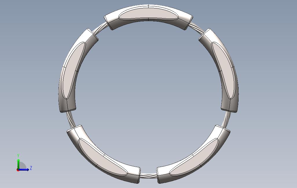 solidworks钛合金结婚戒子设计图 左侧视图