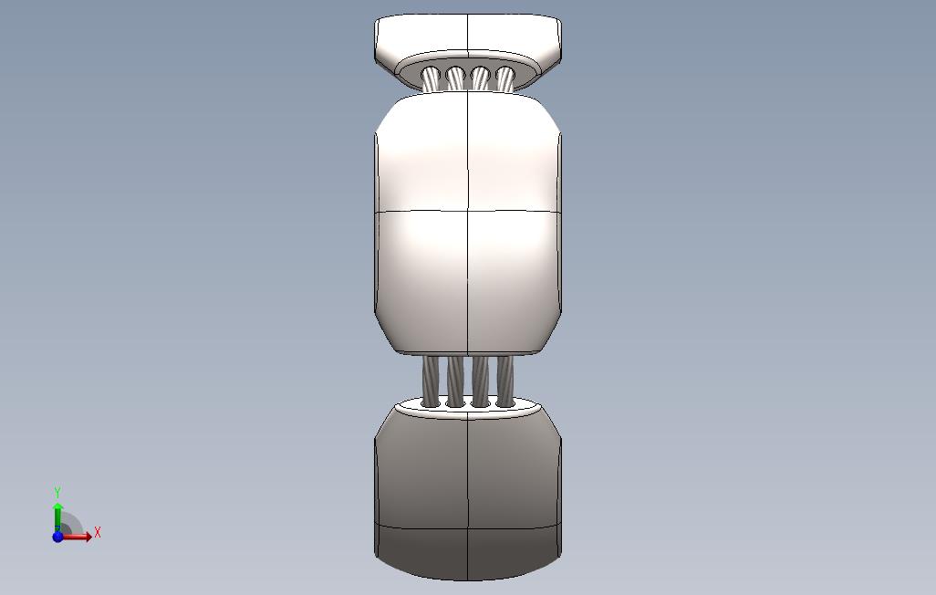 solidworks钛合金结婚戒子设计图 正面视图