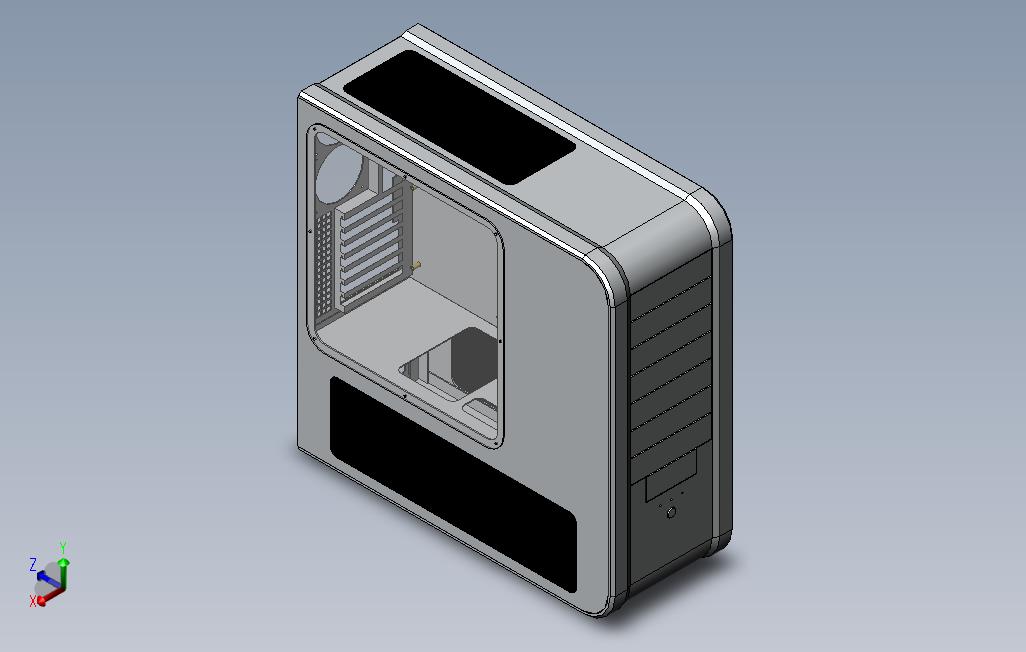 solidworks银欣机箱