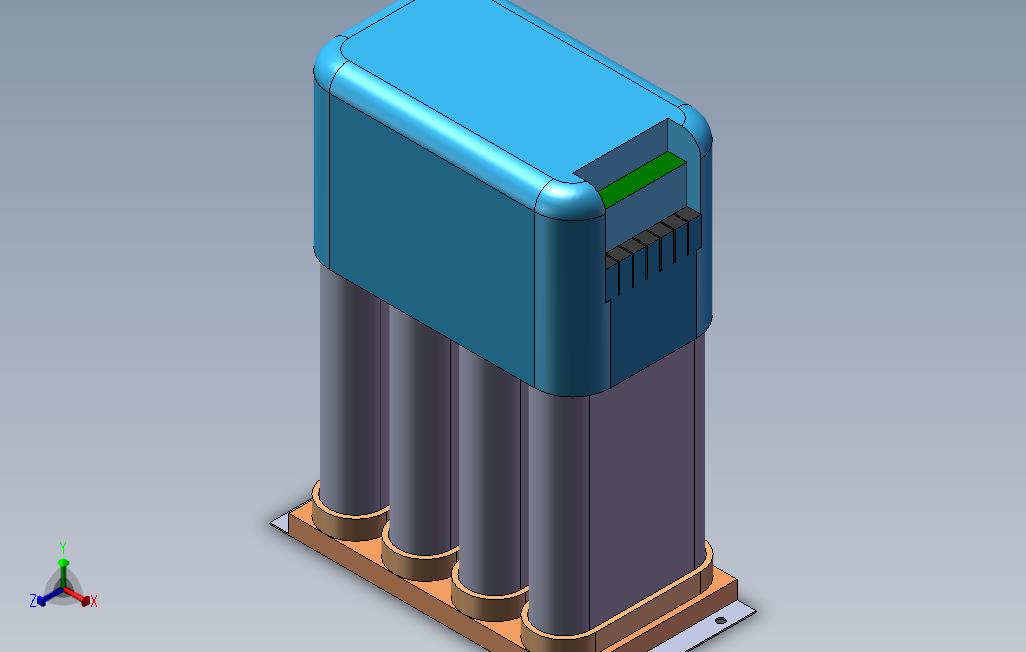 solidworks智能电容器模型 主视图