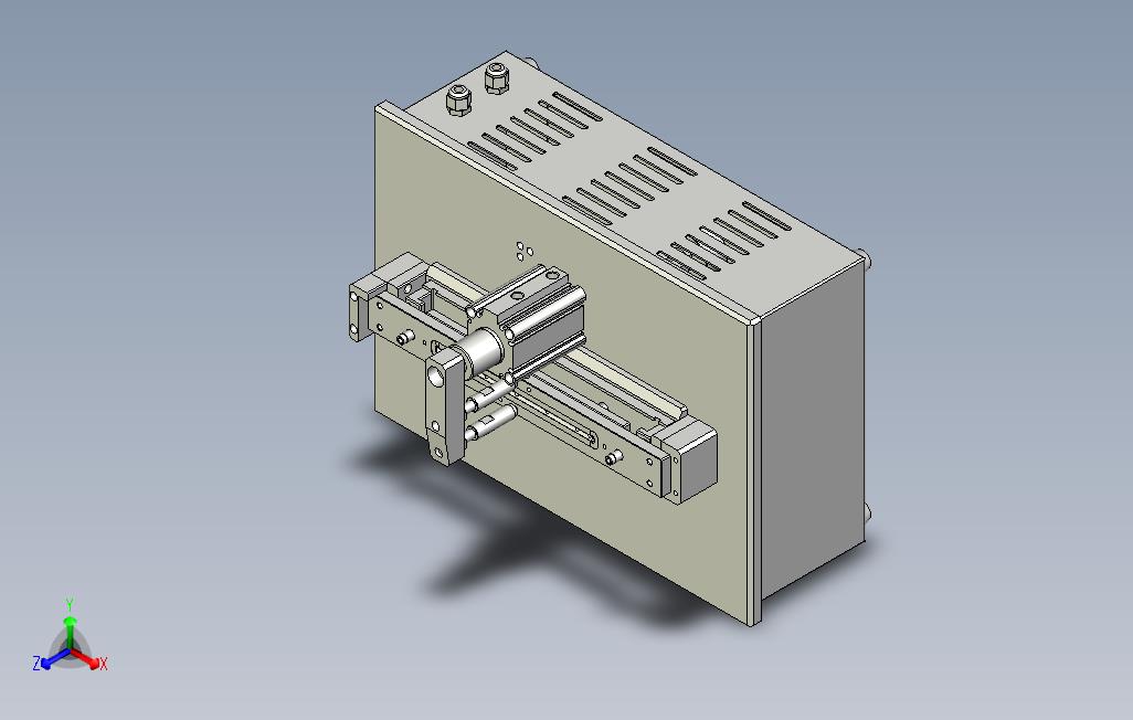 SolidWorks气动顶出机设计图纸