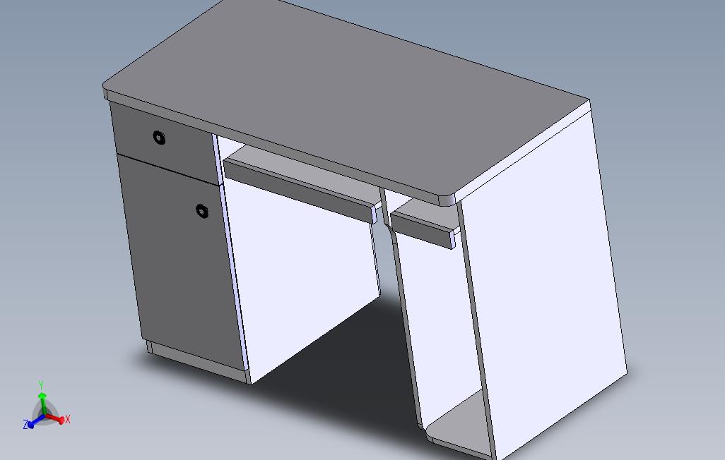 solidworks简约卧室实木家具设计