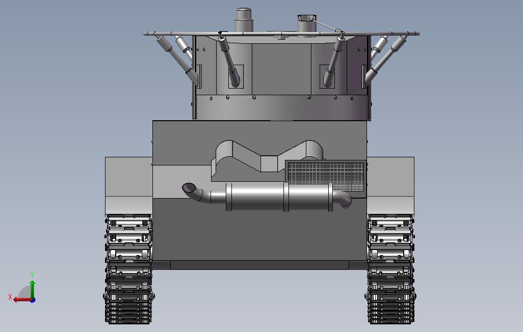 T-26坦克 背面视图