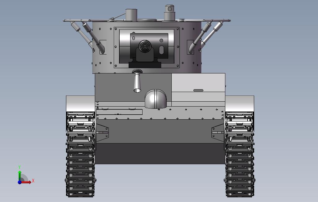 T-26坦克 正面视图