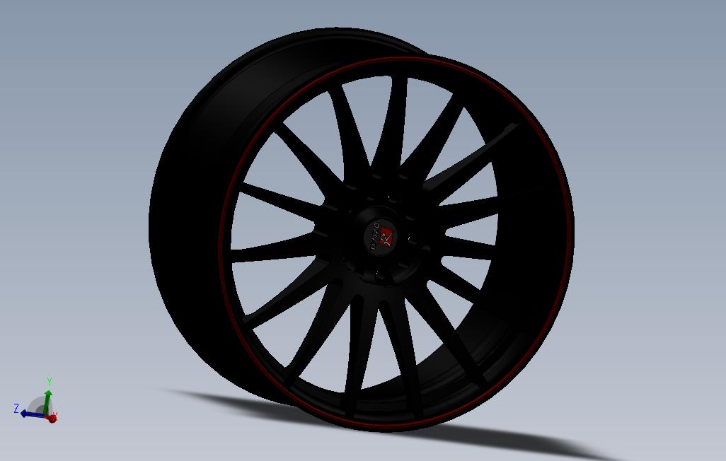 TENZO库斯科V1黑色平板轮圈