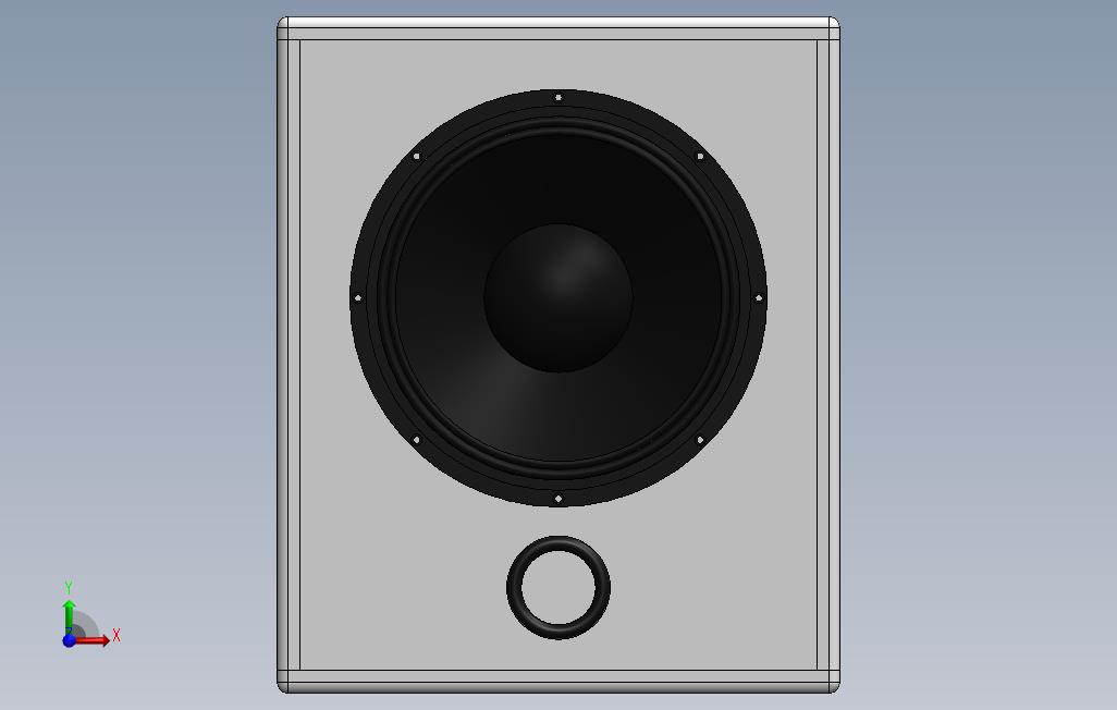 低音炮 正面视图