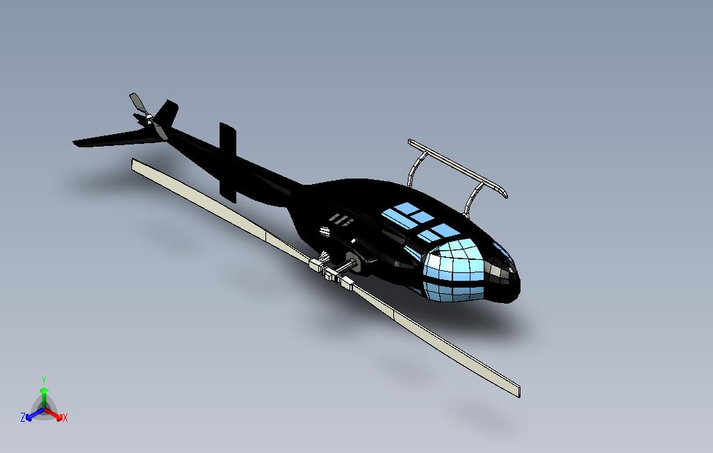 军用直升机3D模型