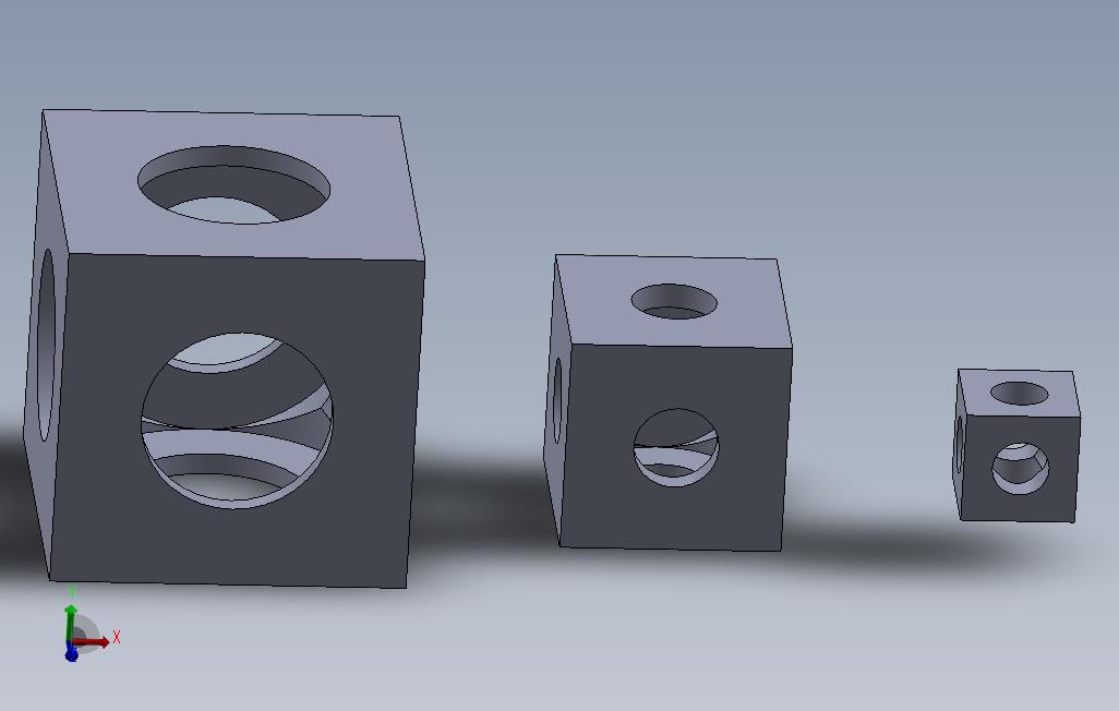 创意三四方块嵌套（车床车制）