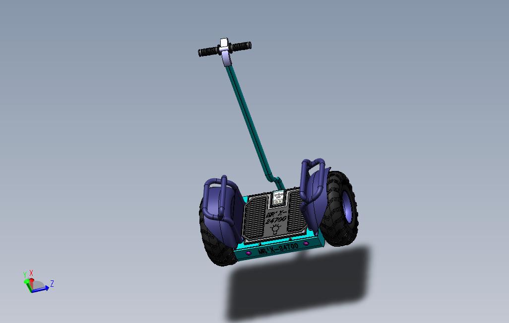 双轮自平衡车（MRX247）3D模型DIY方案
