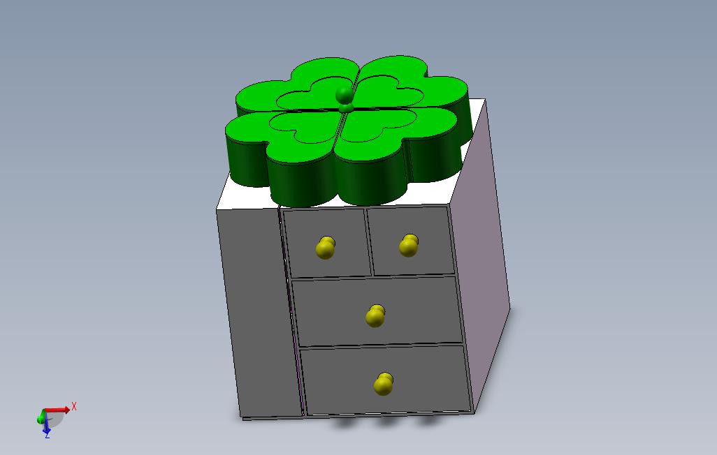 四叶草饰品收纳盒