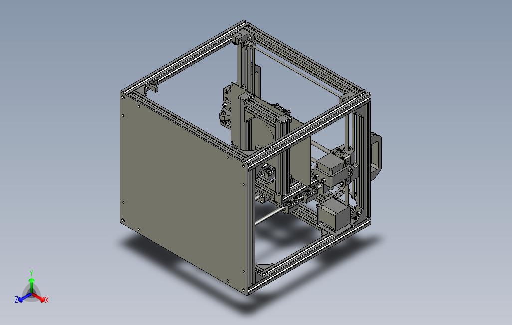 型材3d打印机 主视图