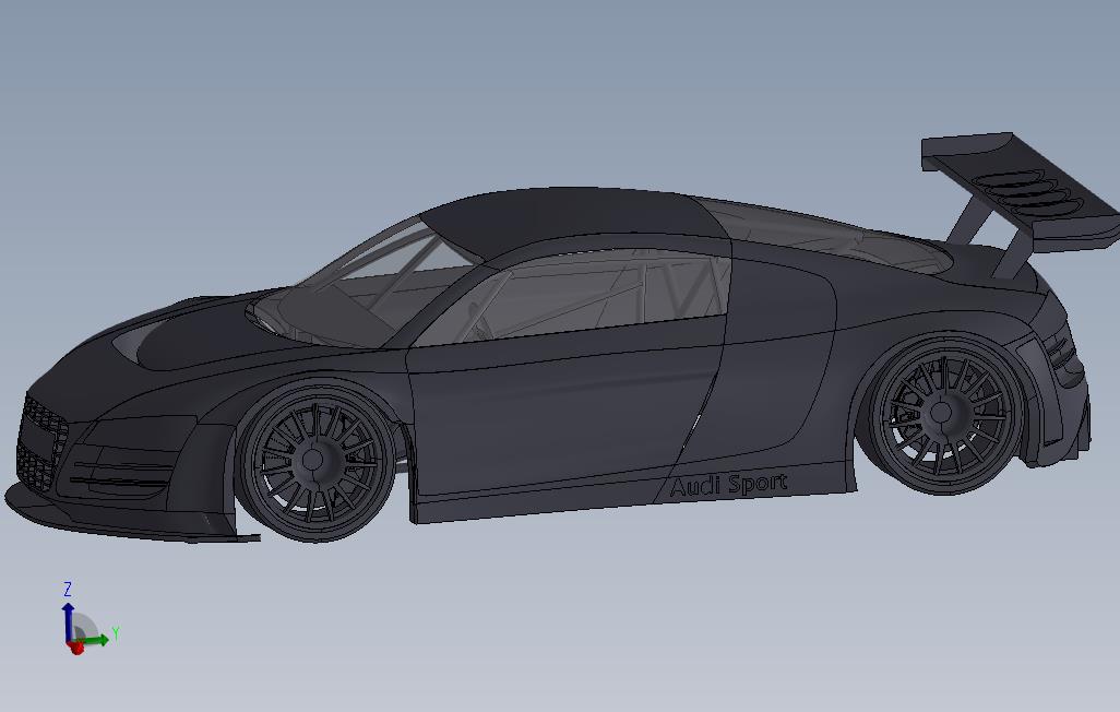 奥迪R8_SOLIDWORKS 2011_模型图纸免费下载 – 懒石网