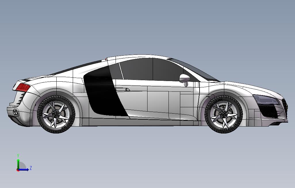 奥迪r8设计图纸_SOLIDWORKS 2014_模型图纸免费下载 – 懒石网