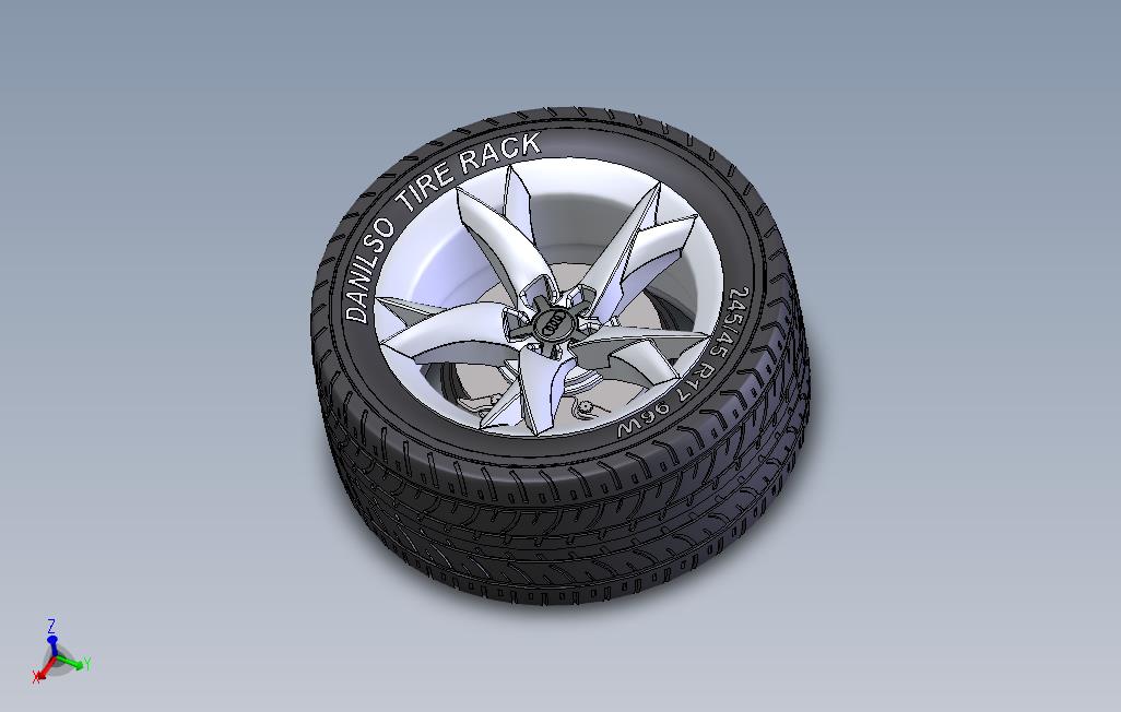 奧迪A5铝合金轮胎