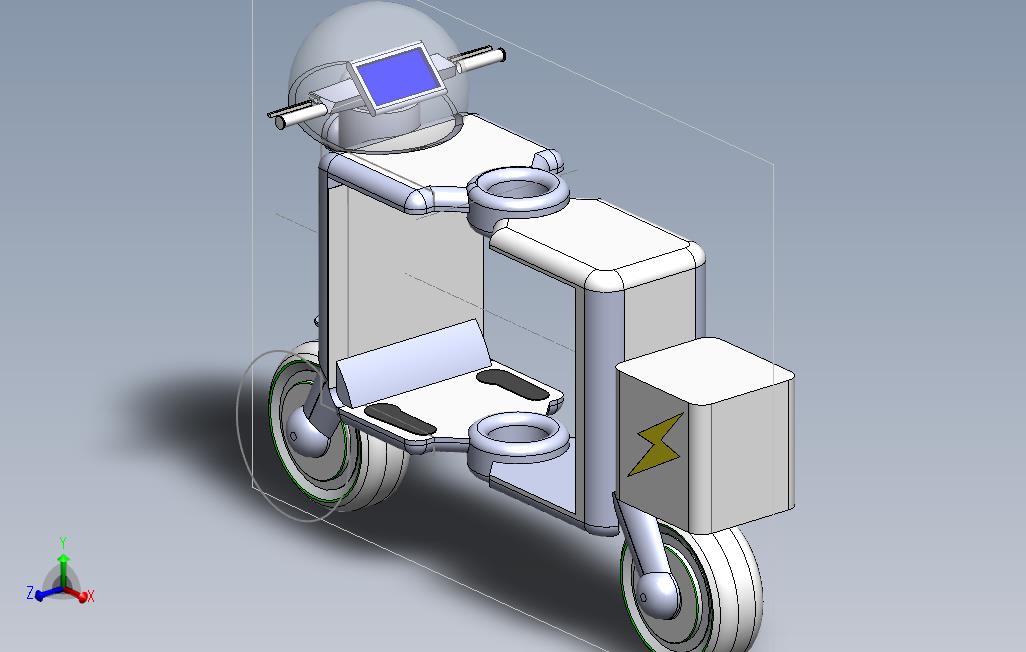 小型摩托车3D模型