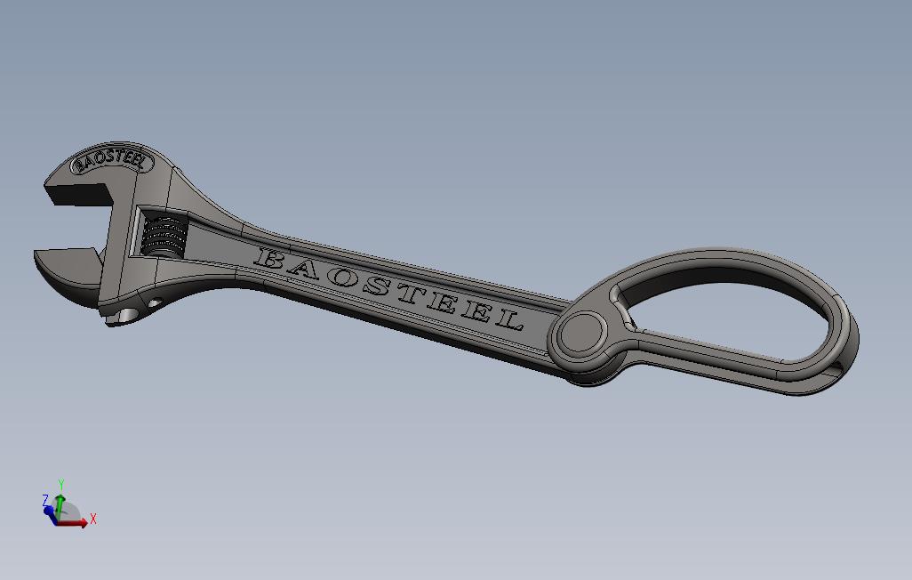 带加力手柄的活动扳手