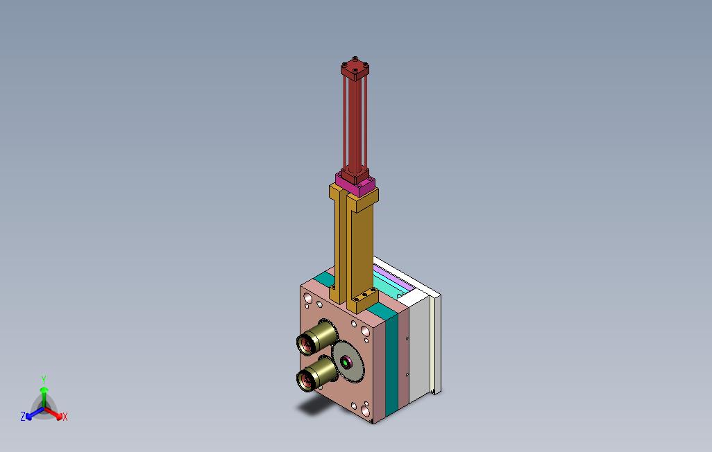 带齿轮模具图GY-129