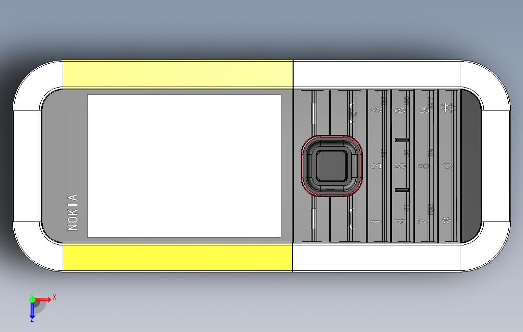 手机Nokia531 俯视图