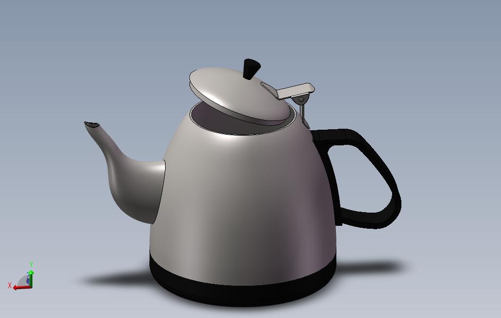 抛光钢茶壶