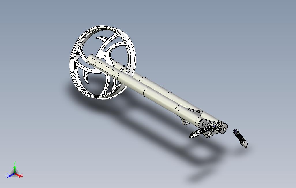 摩托车斩波器叉3D模型