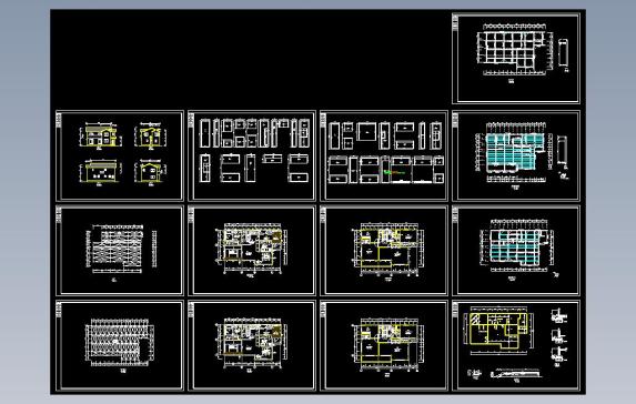 木质结构二层别墅建筑图
