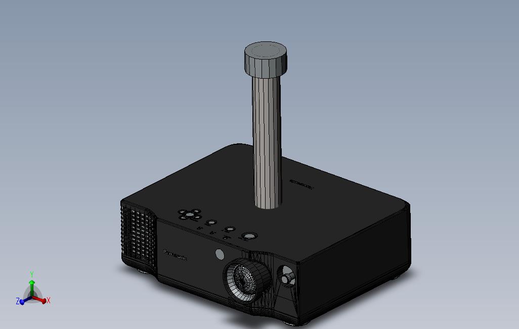 松下投影仪_SOLIDWORKS 2015_模型图纸免费下载 – 懒石网