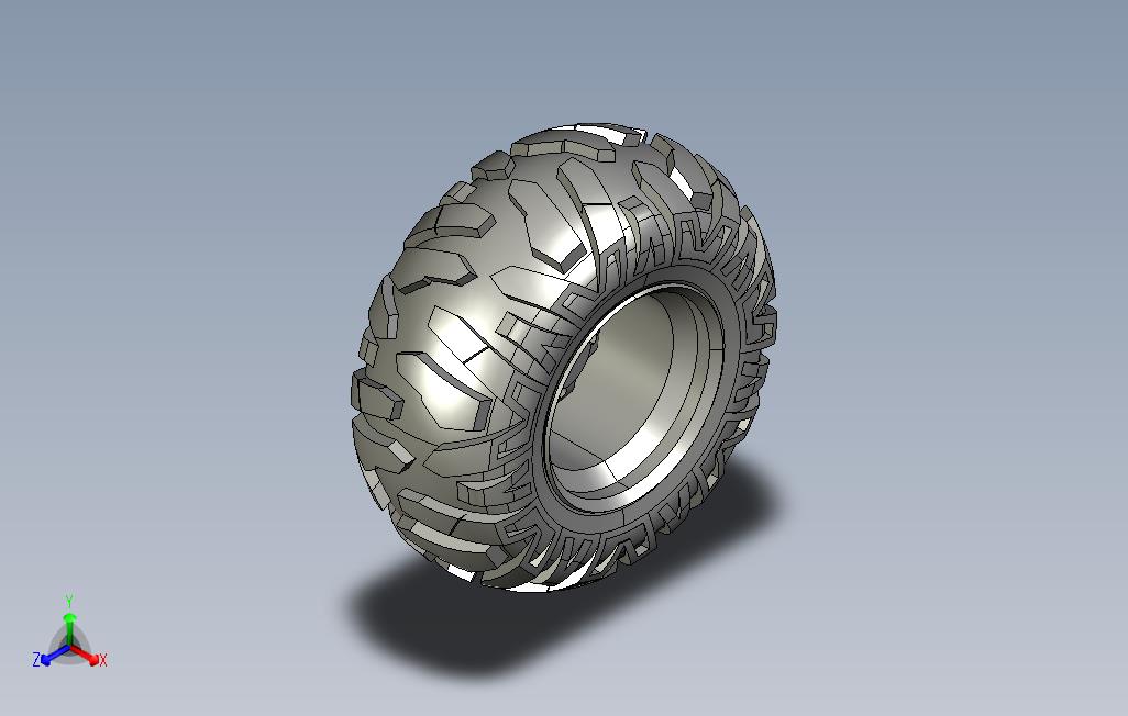 沙滩轮胎和轮毂3D模型