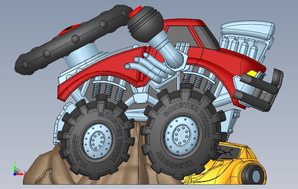 玩具重卡_SOLIDWORKS 2003_模型图纸免费下载 – 懒石网