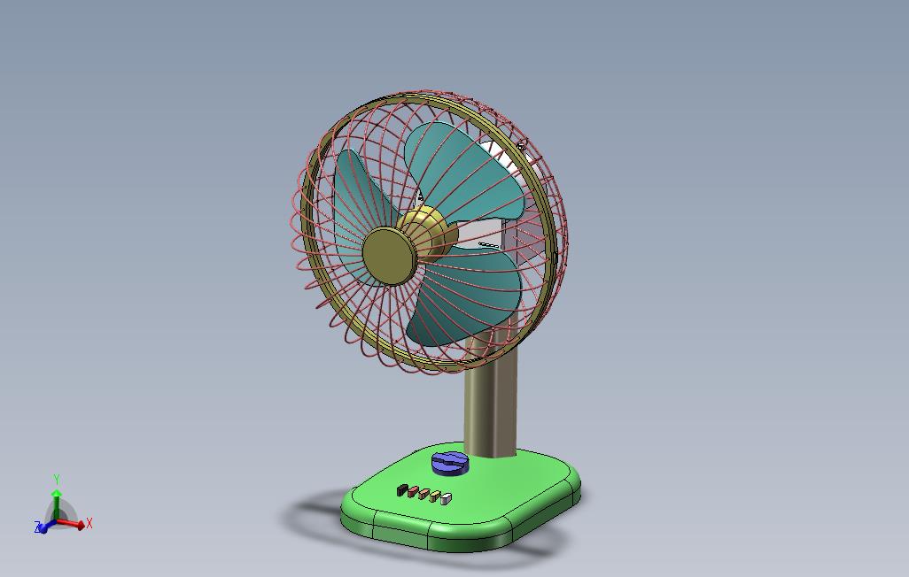 电吹风扇3D模型