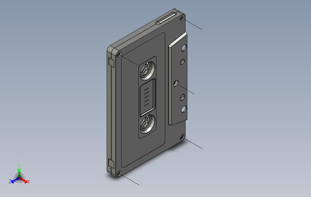 盒式磁带3D模型