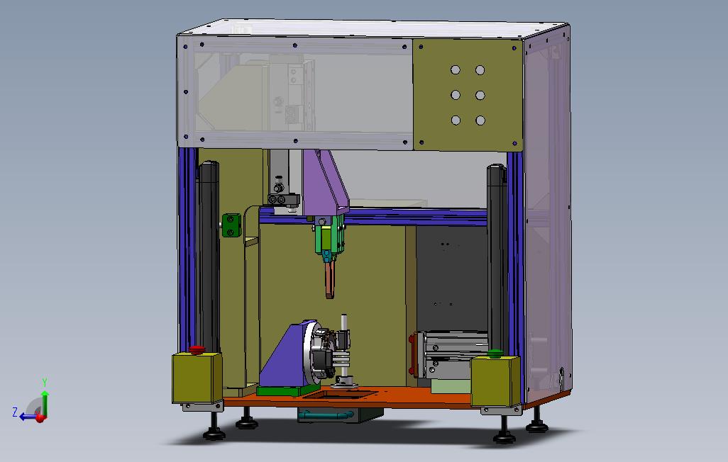 自动去毛刺设备3D模型