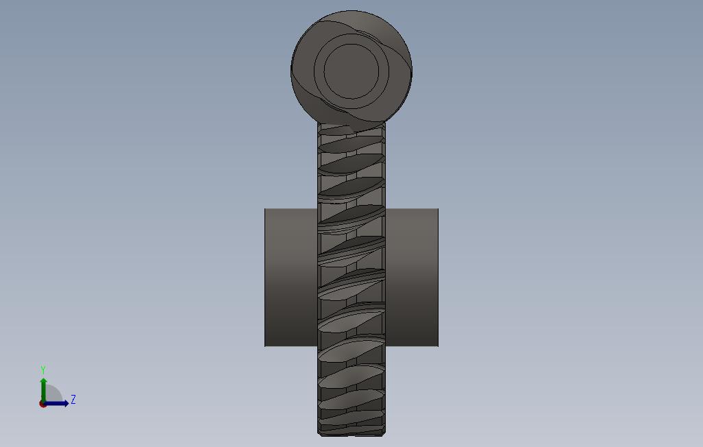 蜗轮蜗杆 Solidworks 2012 模型图纸免费下载 懒石网